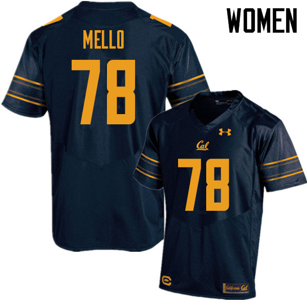 Women #78 Brandon Mello Cal Bears UA College Football Jerseys Sale-Navy - Click Image to Close